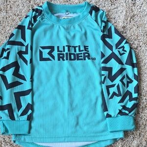 Little Rider Co Teal and Black Long Sleeve Shirt, Size 5